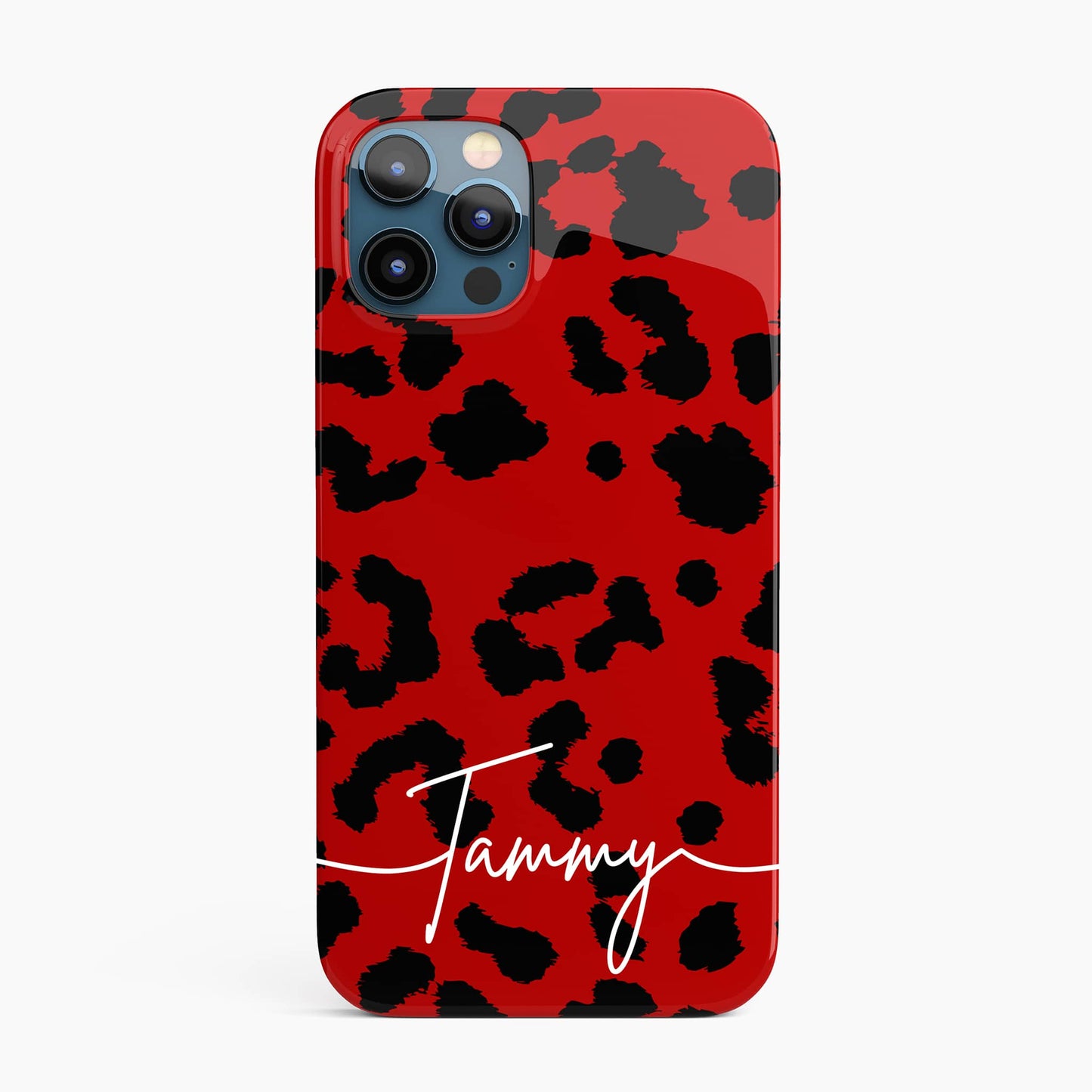 Red Leopard Print Personalised Phone Case Phone Case