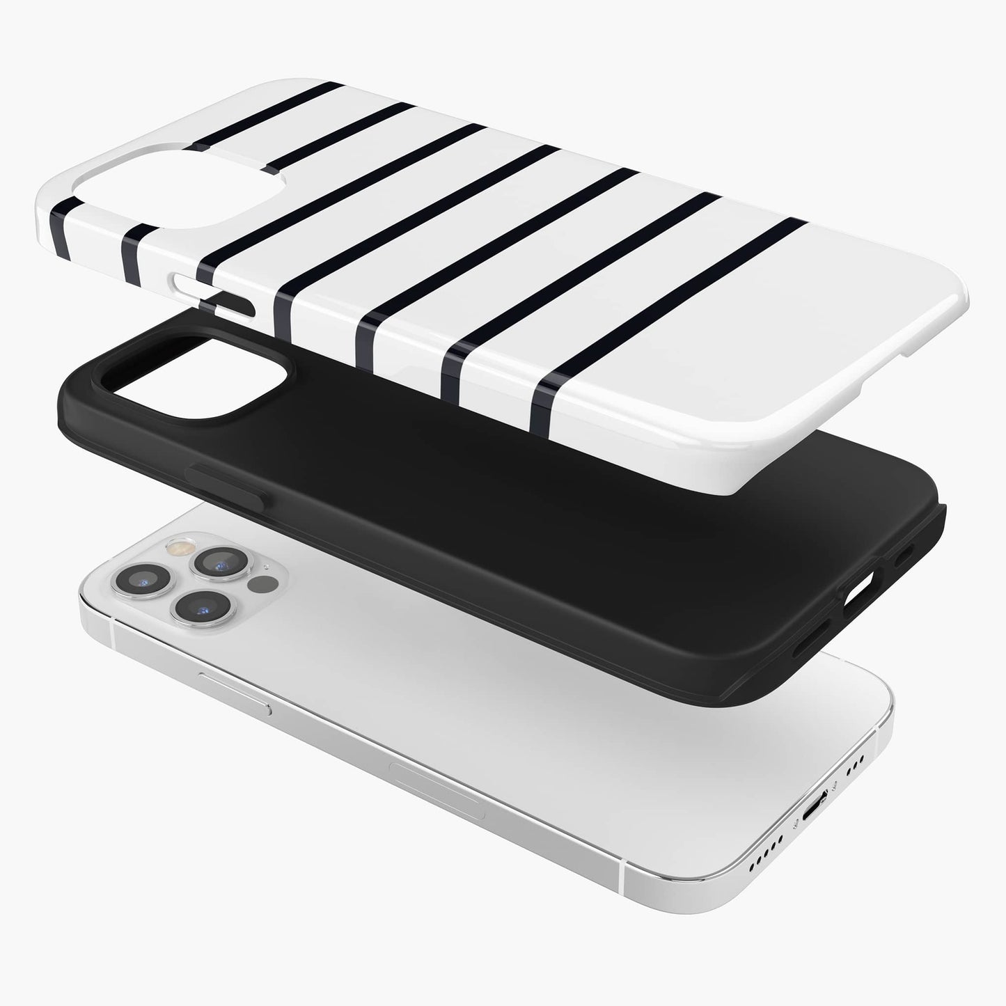 Personalised Black Stripe Phone Case Phone Case