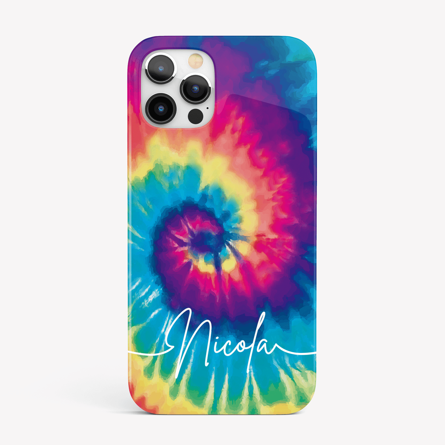 Rainbow Tie Dye Personalised Phone Case iPhone 16 Pro Phone Case