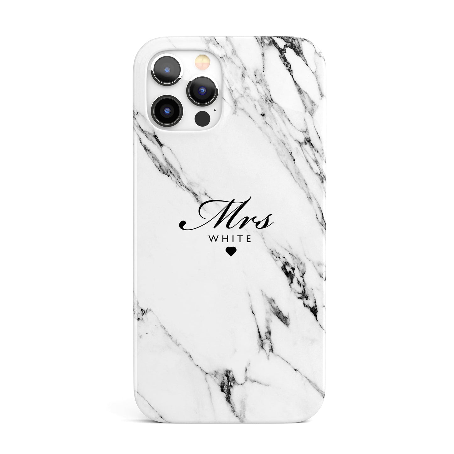 White Marble Custom Wife Name Phone Case Phone Case
