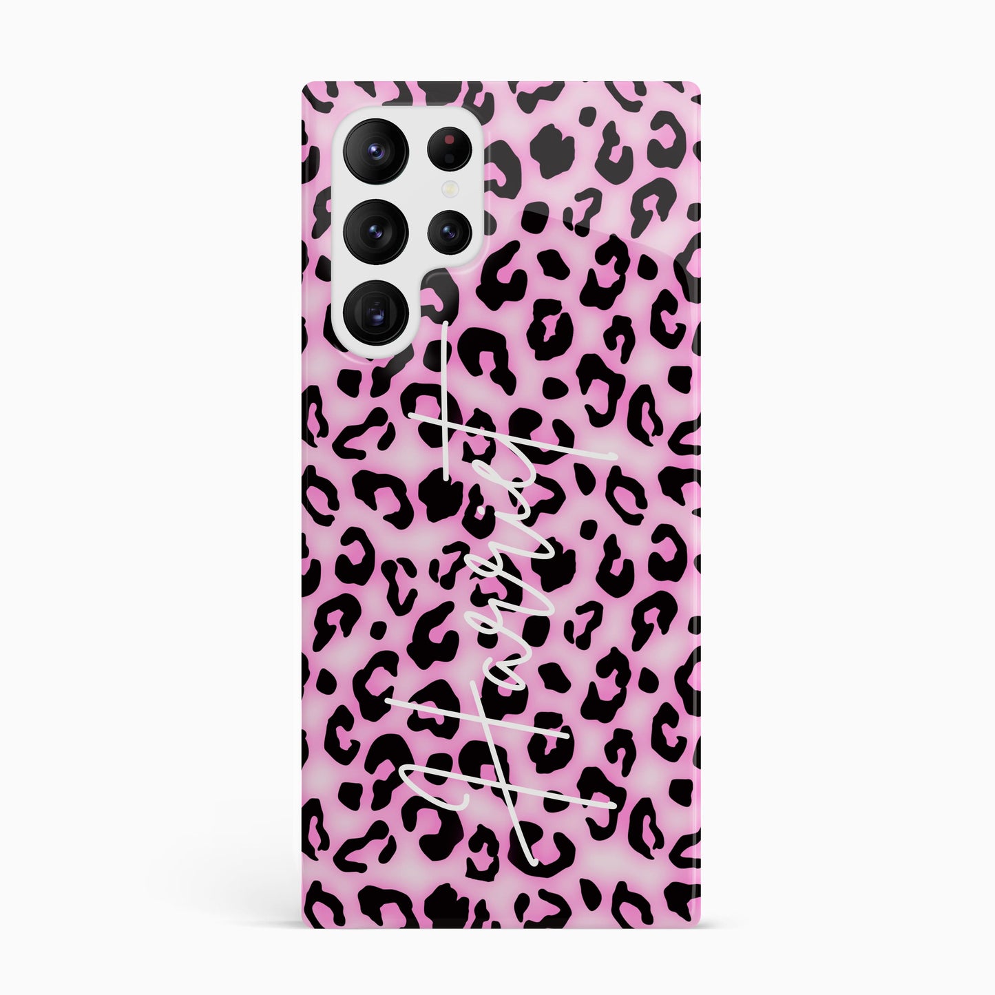 Personalised Pink Blush Leopard Print Phone Case Phone Case