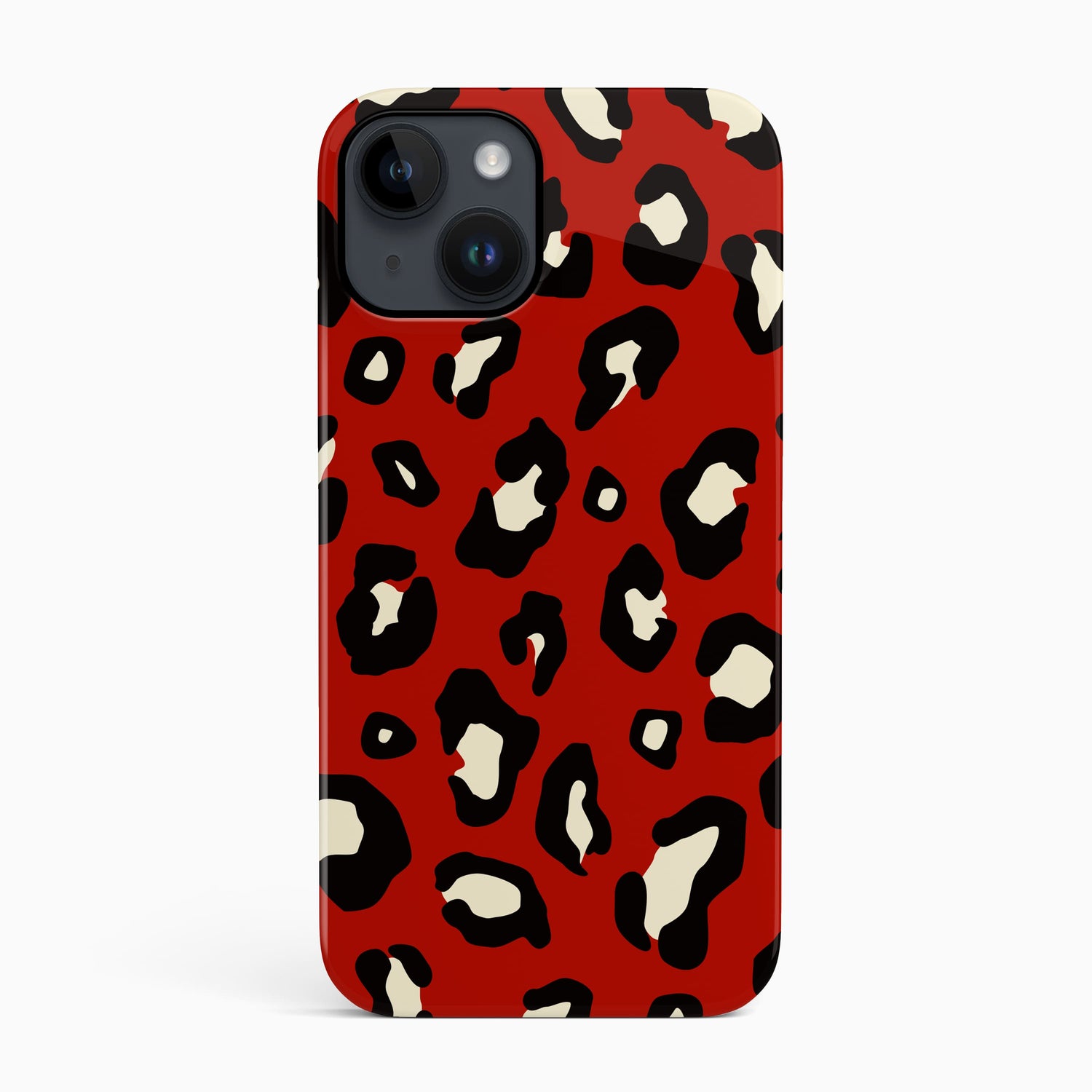 Red Leopard Print Animal Spots Pattern Phone Case  Phone Case