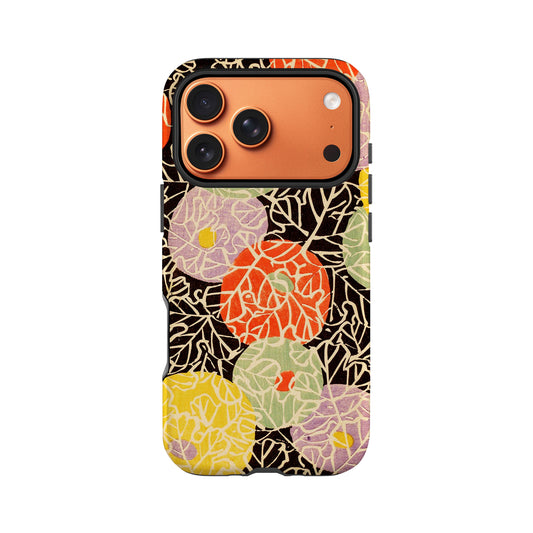 Japanese Floral Kimono Print Case iPhone 17 Pro Phone Case