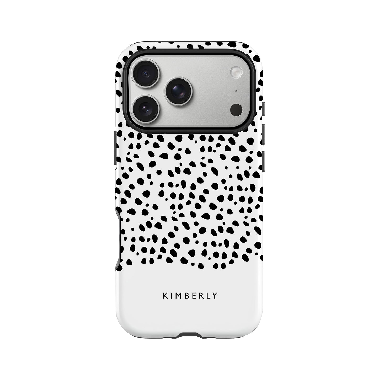 Personalised Black Dots Phone Case iPhone 17 Pro Phone Case
