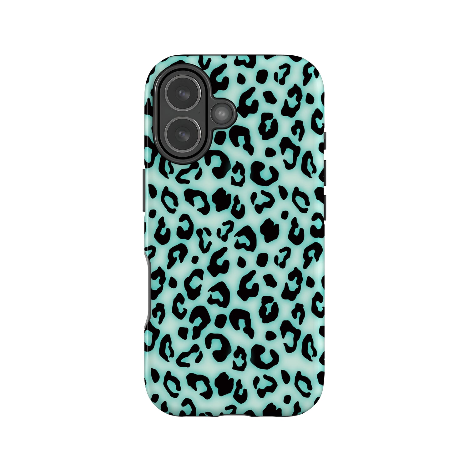 Blue Blush Leopard Print Phone Case iPhone 17 Phone Case