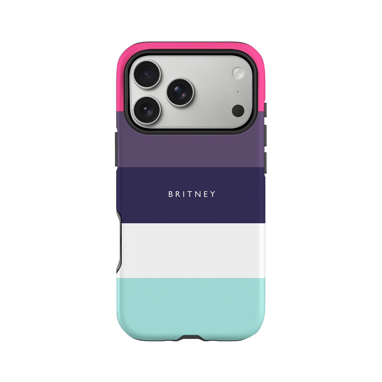 Pink Purple Grape Stripe Phone Case iPhone 17 Pro Phone Case