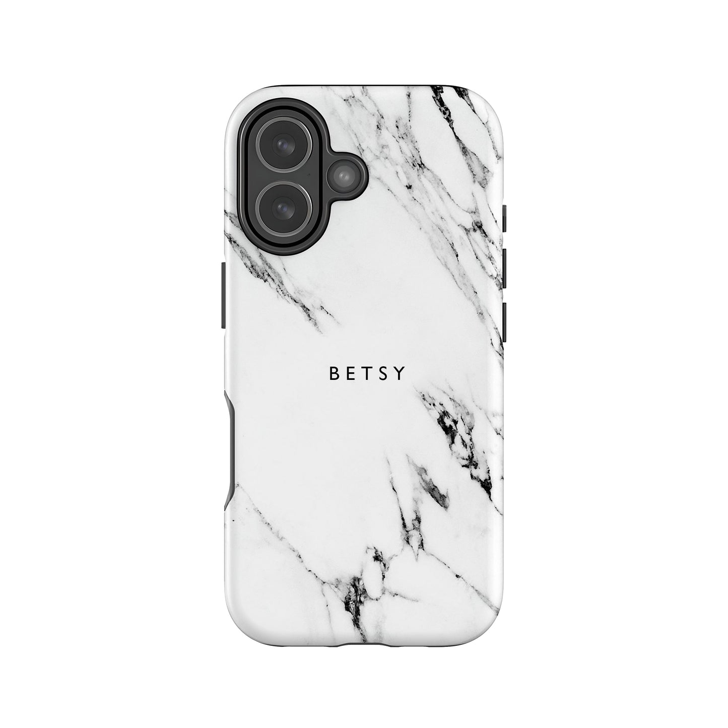 White and Black Marble Phone Case iPhone 17 Phone Case