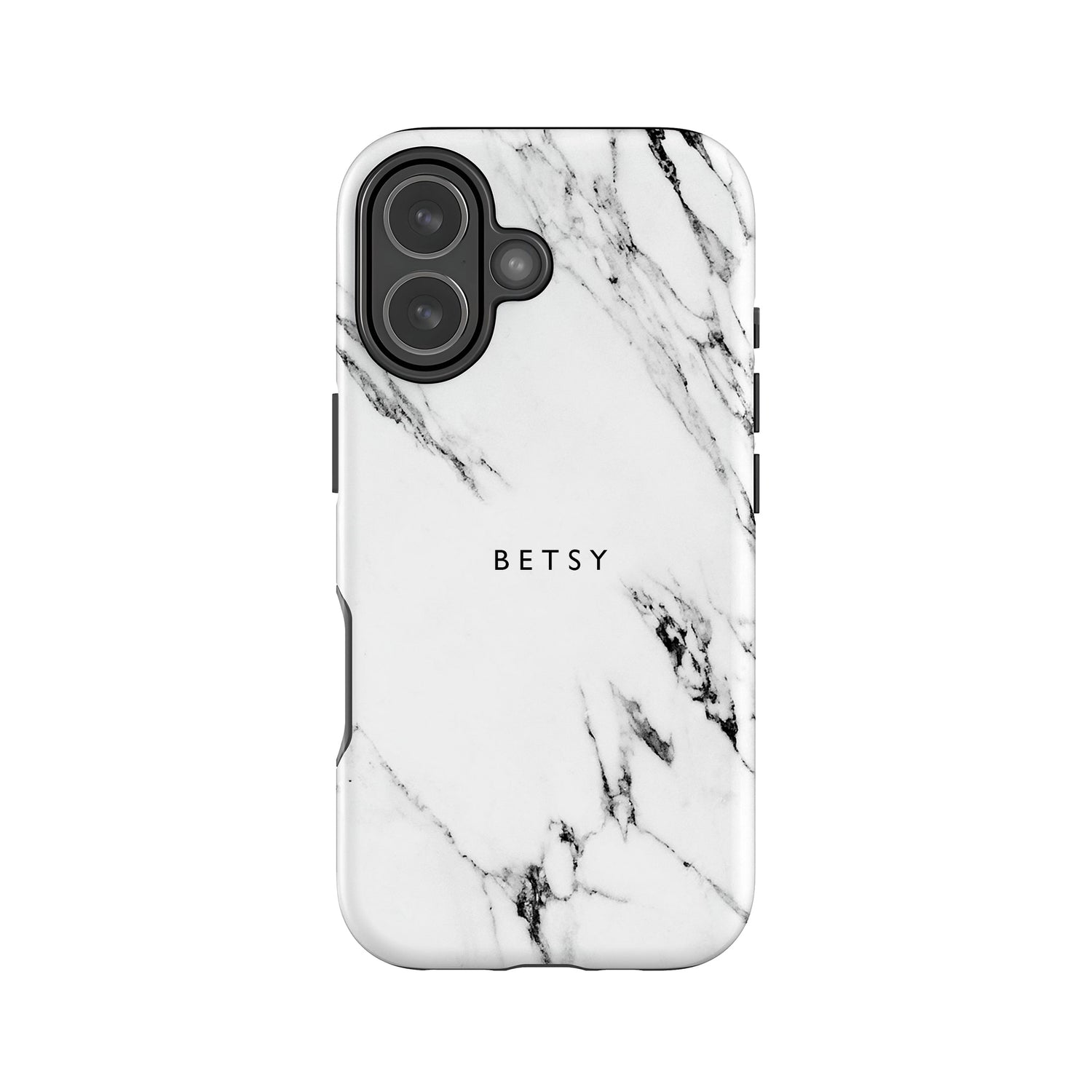 White and Black Marble Phone Case iPhone 17 Phone Case
