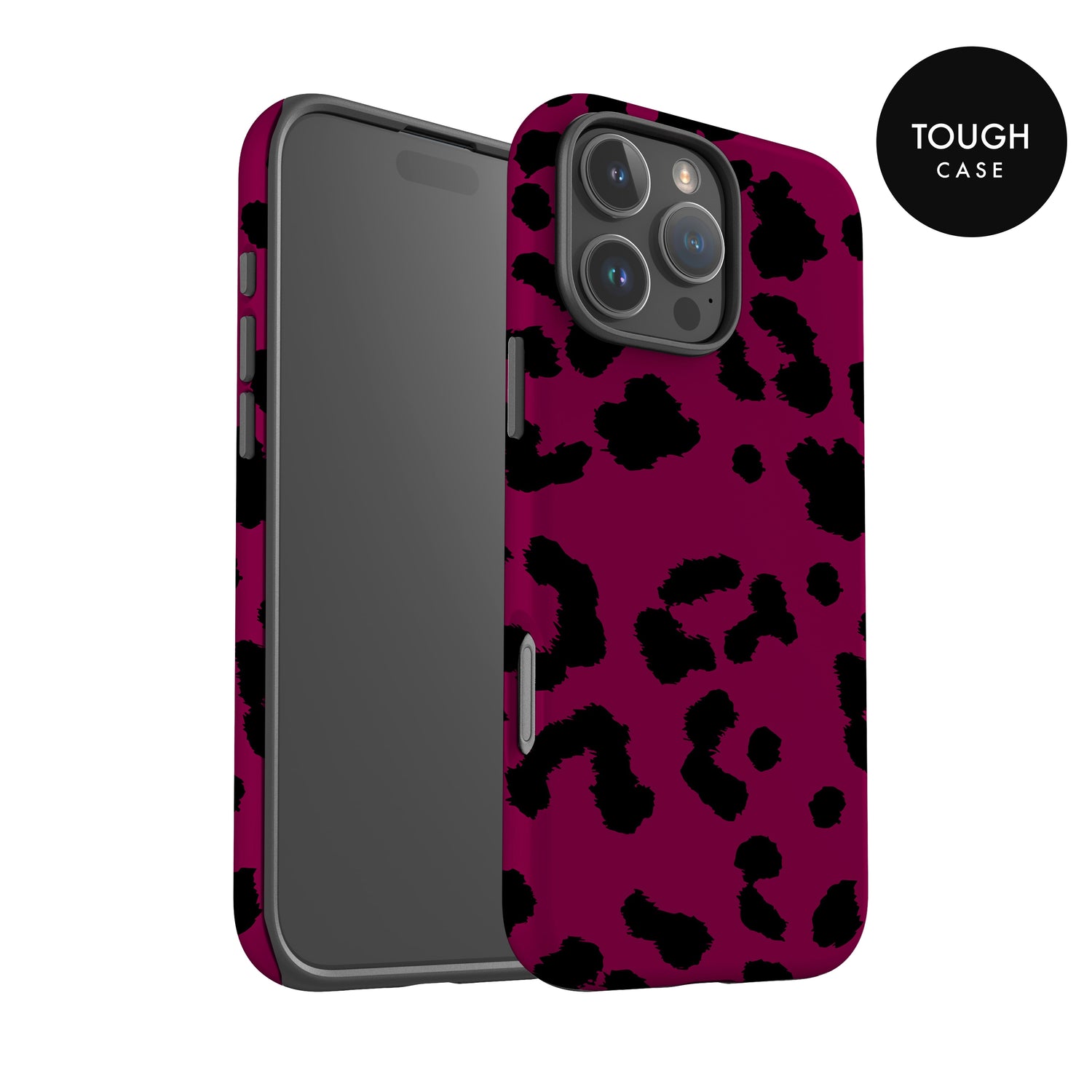 Burgundy Leopard Print Phone Case Phone Case