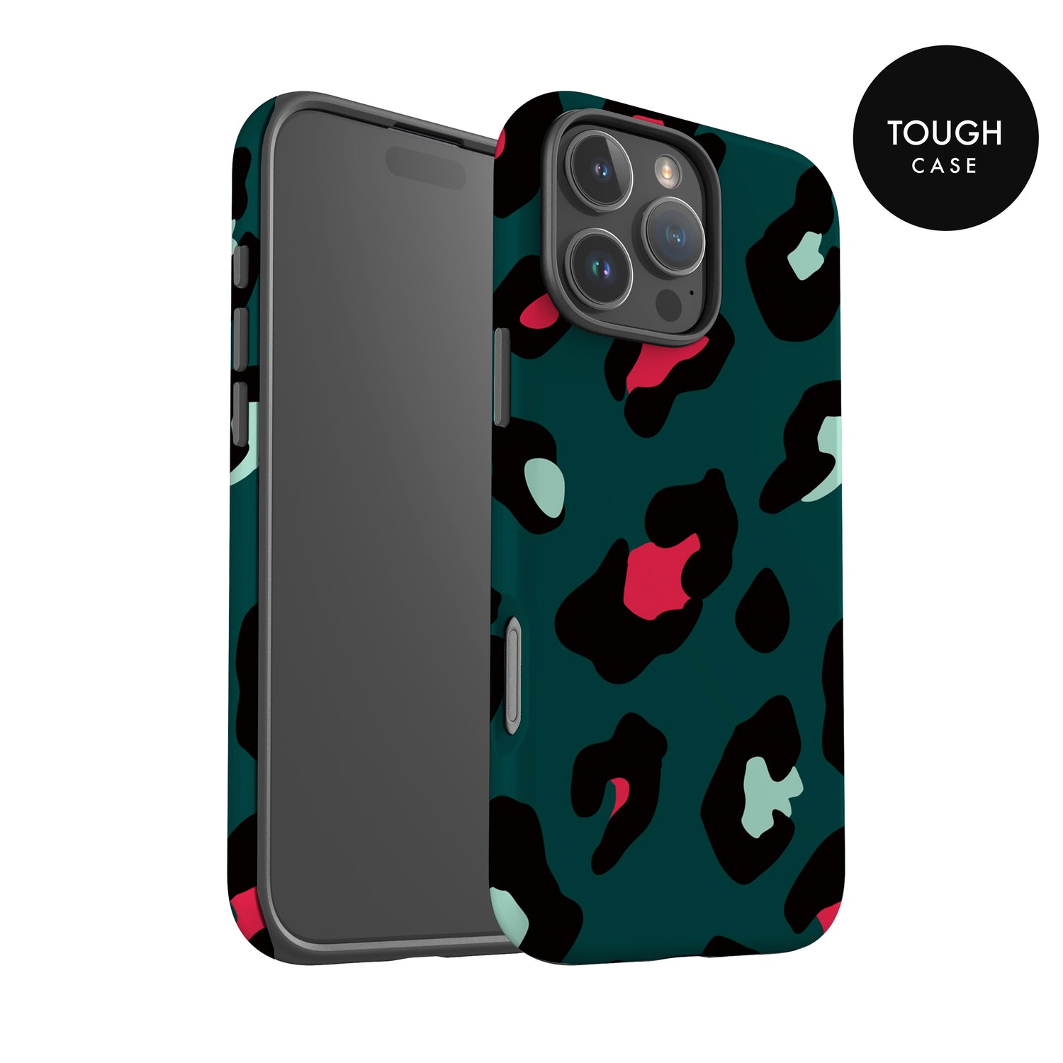 Green and Red Leopard Print Phone Case Phone Case