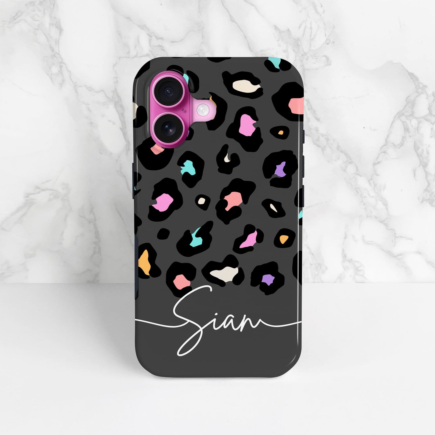 Rainbow Grey Leopard Spots Pattern Case  Phone Case