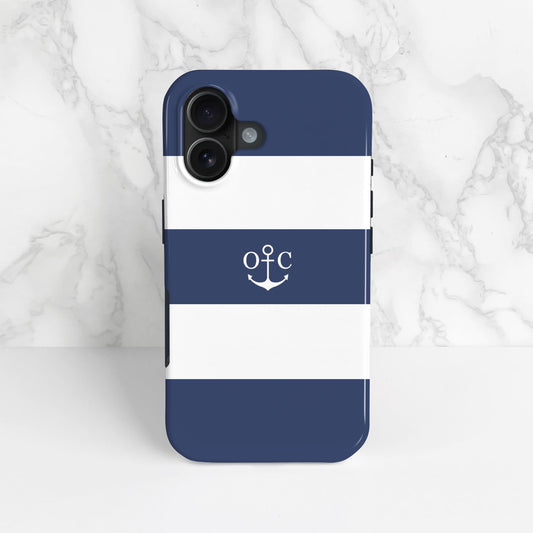 Anchor Nautical Navy Stripes Phone Case  Phone Case