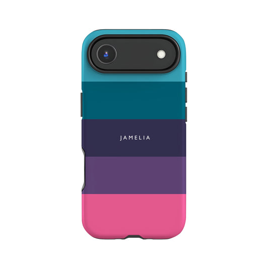 Personalised Colourful Stripes Phone Case iPhone 17 Air Phone Case