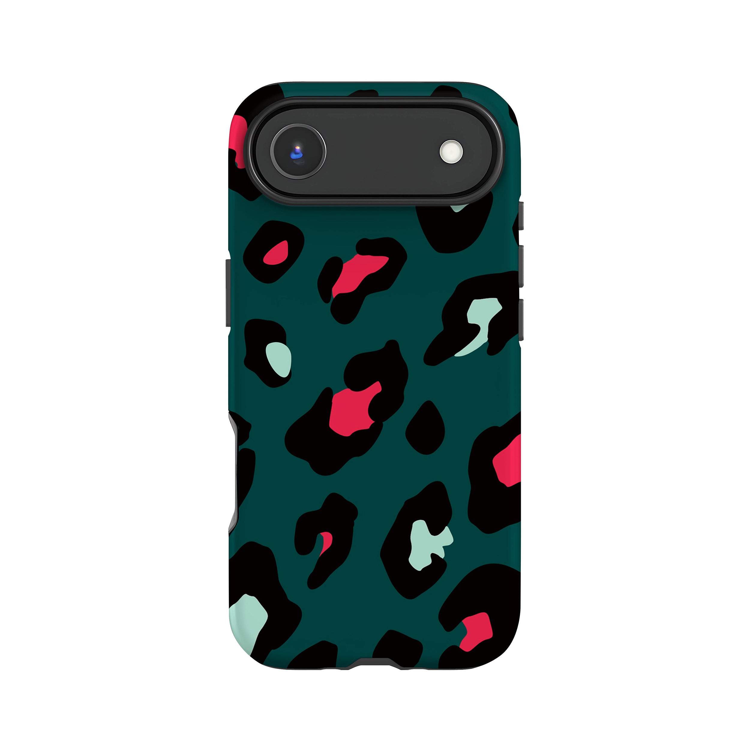 Green and Red Leopard Print Phone Case - Rock Steady – Rock Steady Cases