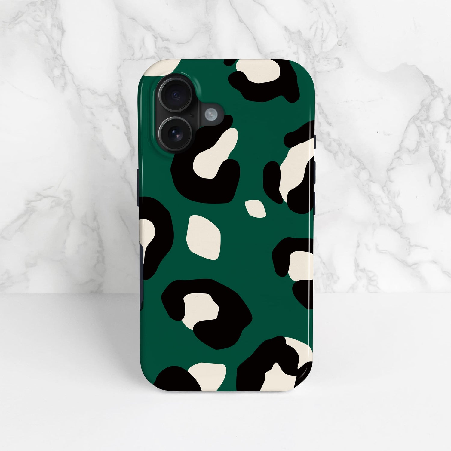 Dark Forest Green Modern Leopard Print Case  Phone Case