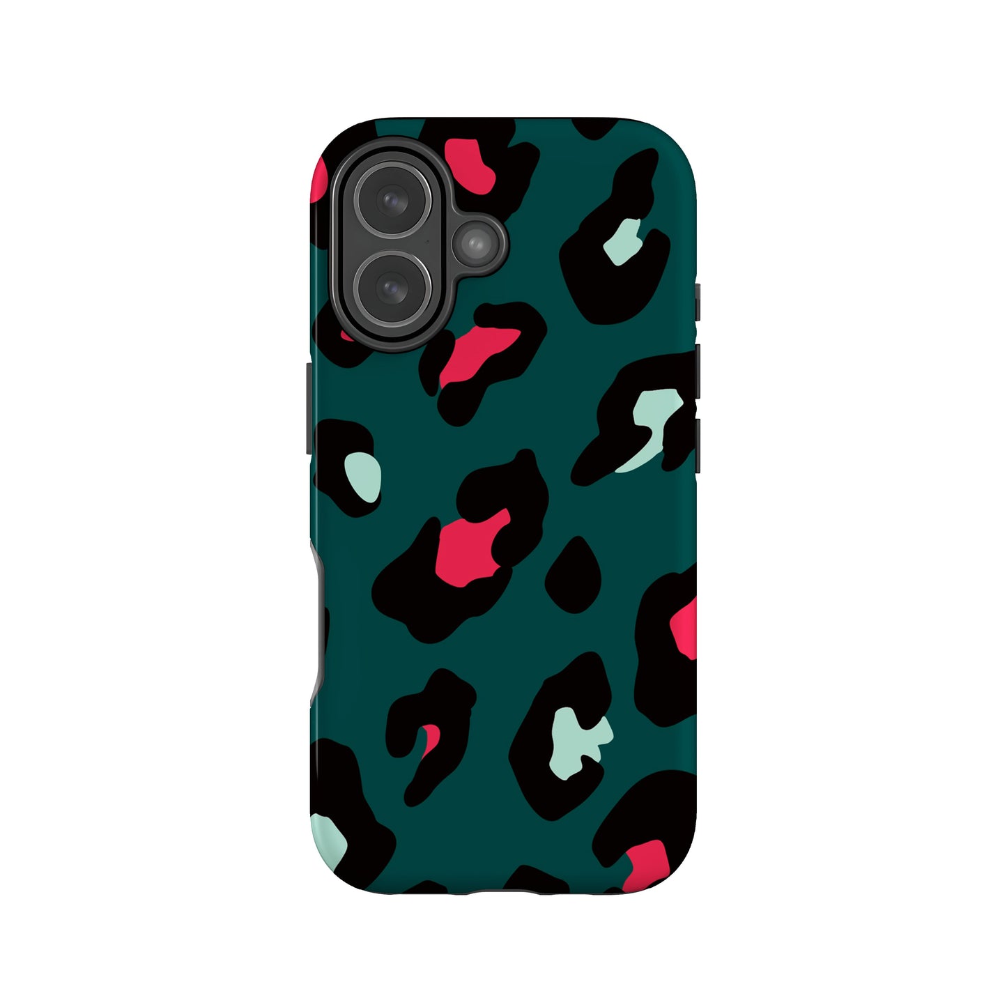Green and Red Leopard Print Phone Case iPhone 17 Phone Case
