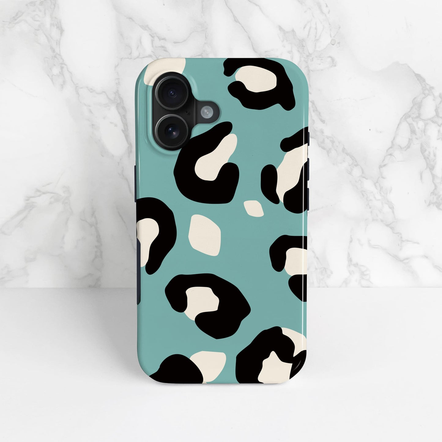 Contemporary Blue Leopard Print Case  Phone Case