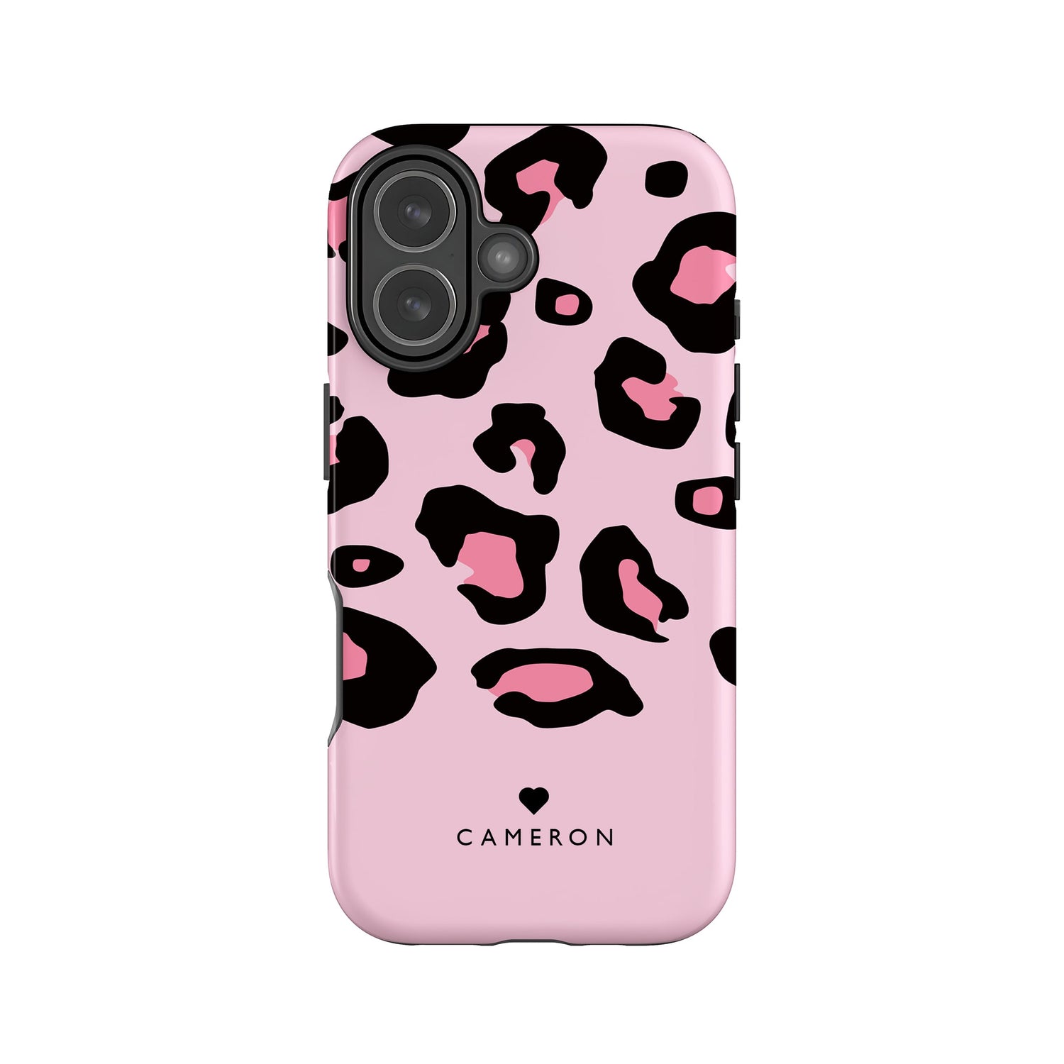 Bubblegum Pink Personalised Leopard Print Case Phone Case