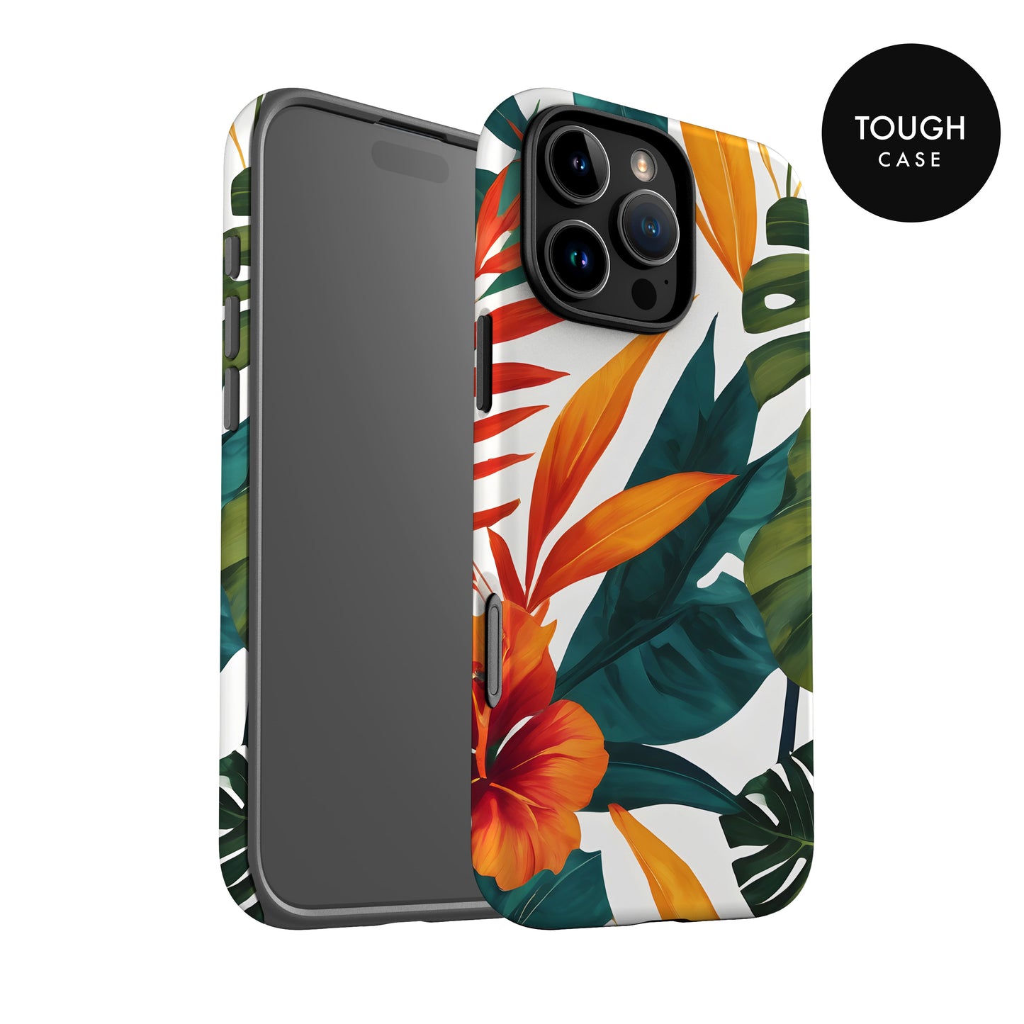 Contemporary Tropical Floral Case Phone Case