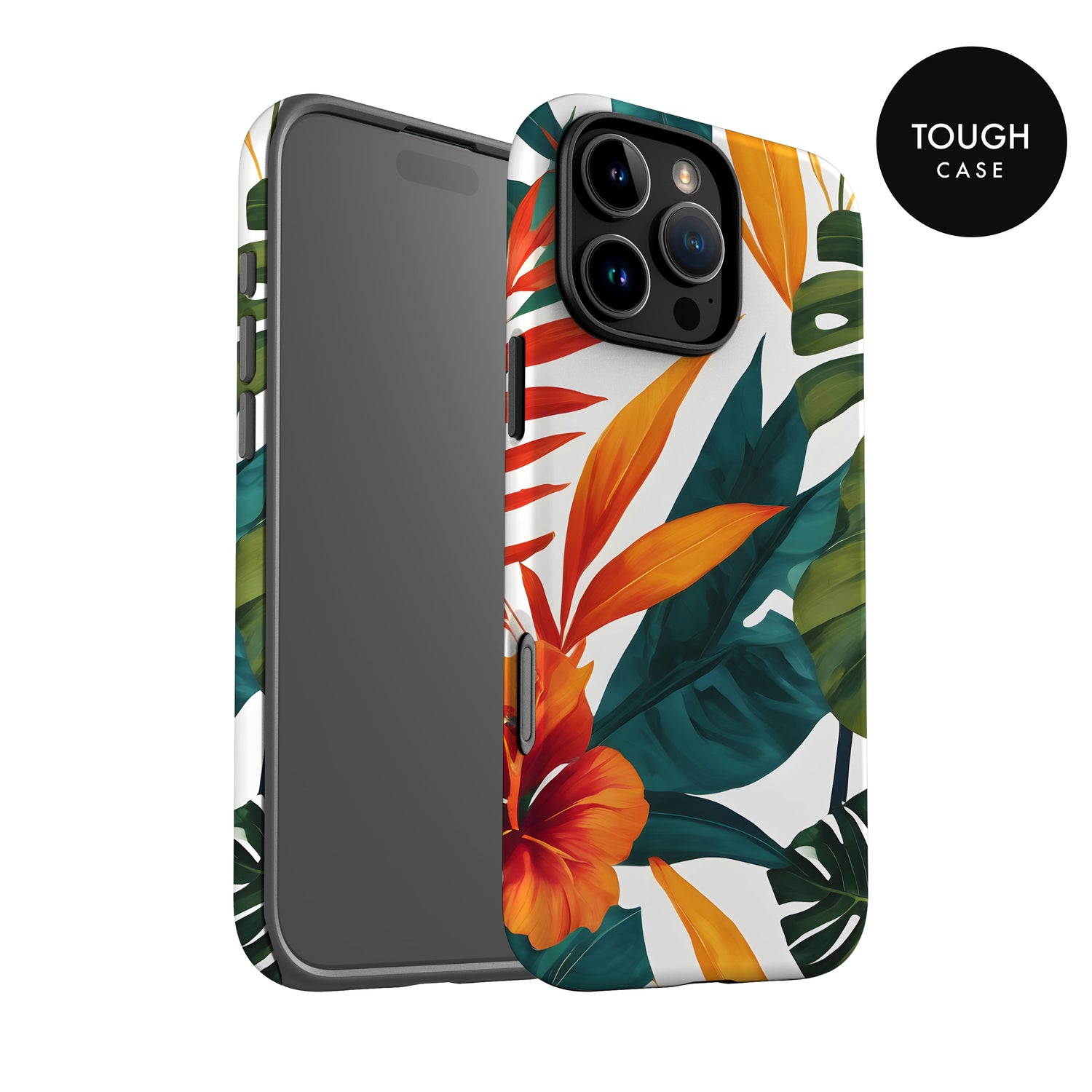 Contemporary Tropical Floral Case Phone Case