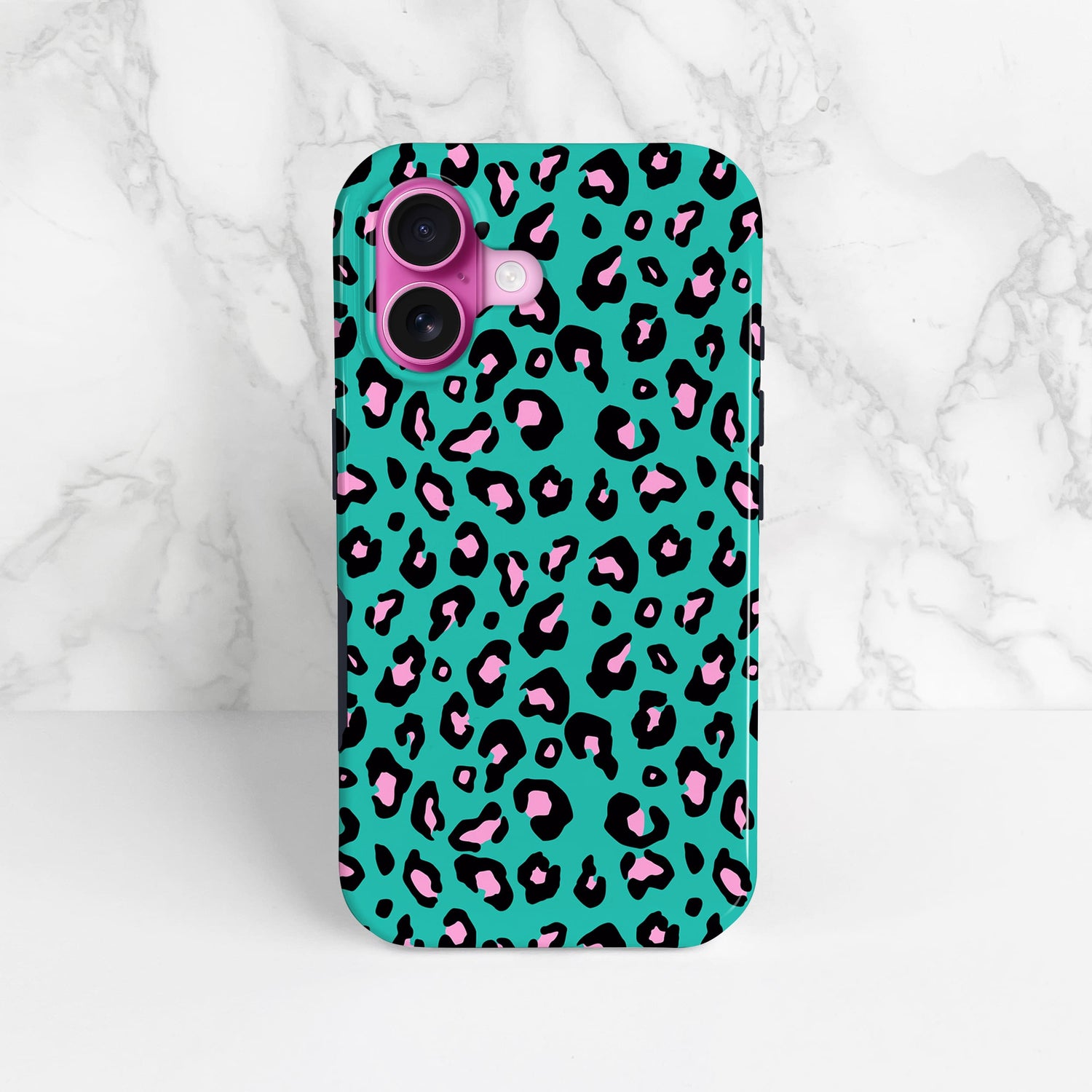 Blue and Pink Micro Leopard Print Phone Case  Phone Case