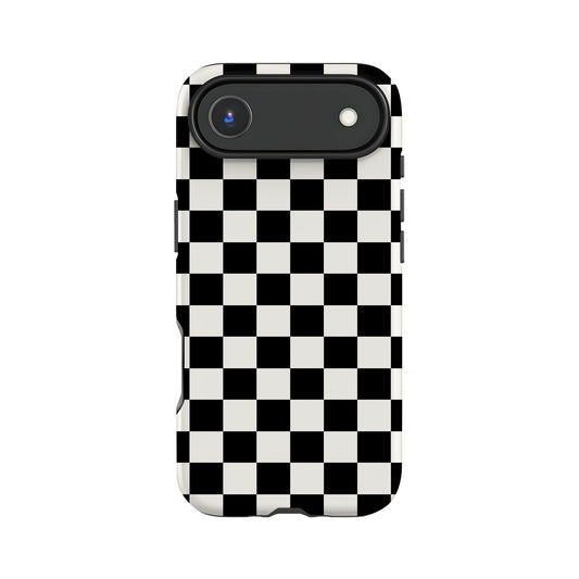 Black Checkerboard Phone Case iPhone 17 Air Phone Case