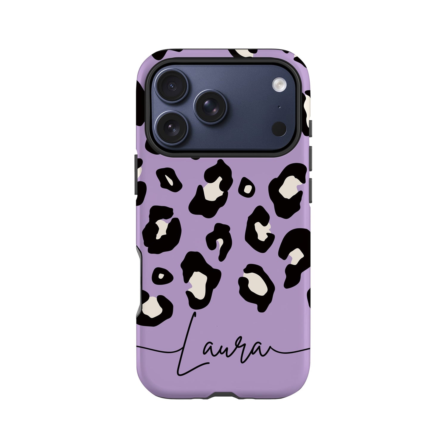 Custom Light Purple Leopard Print Phone Case iPhone 17 Pro Phone Case