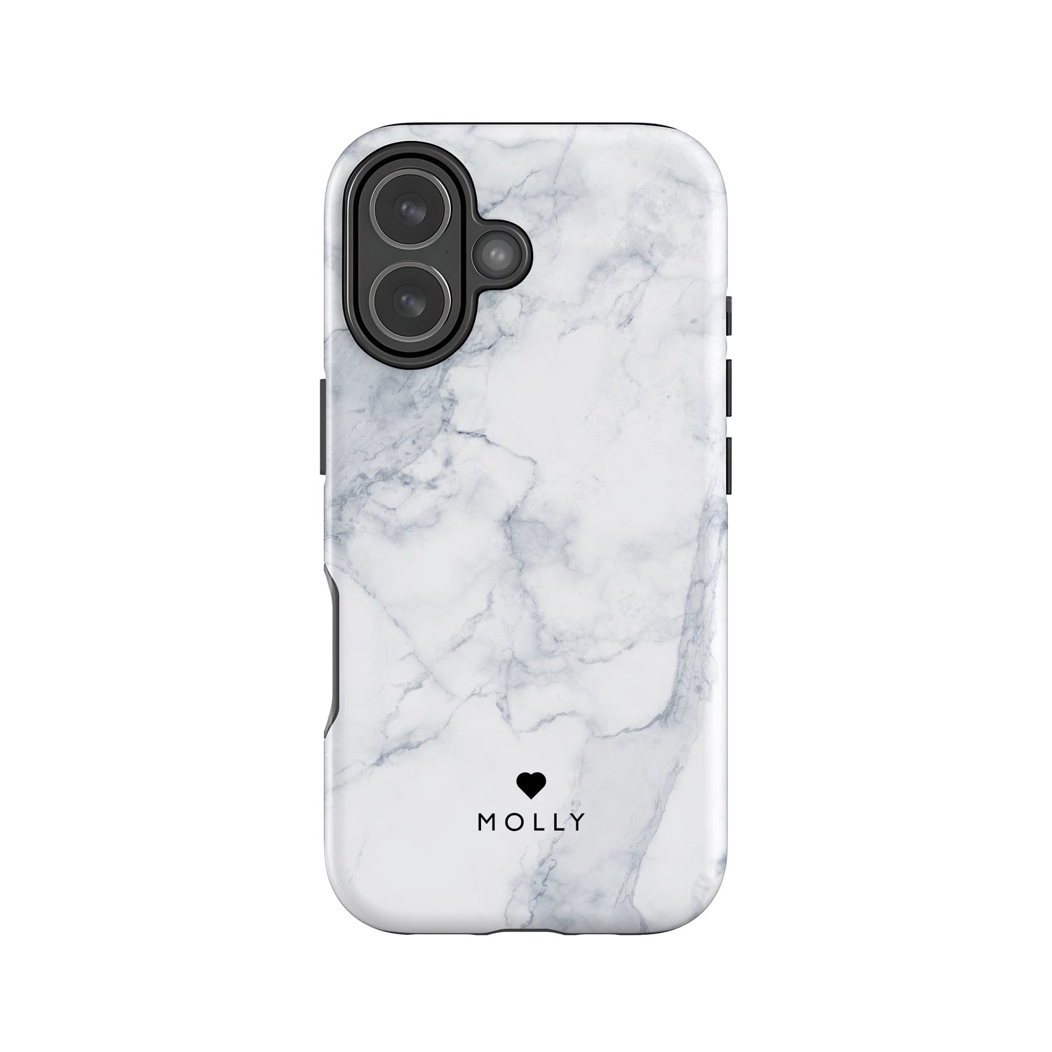 Personalised Text White Marble Phone Case Phone Case