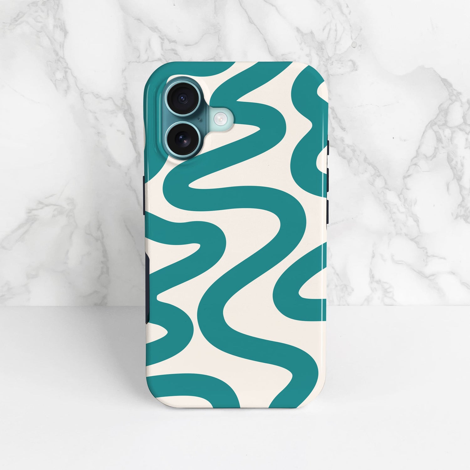 Abstract Wavy Blue Pattern Case  Phone Case