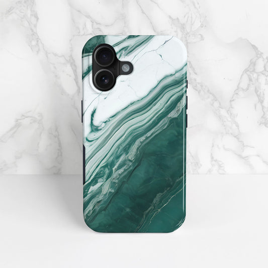 Teal Ice Marble Custom Name Case  Phone Case