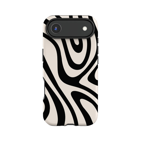 Black Swirl Phone Case iPhone 17 Air Phone Case