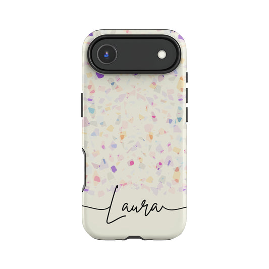 Custom Rainbow Terrazzo Phone Case iPhone 17 Air Phone Case