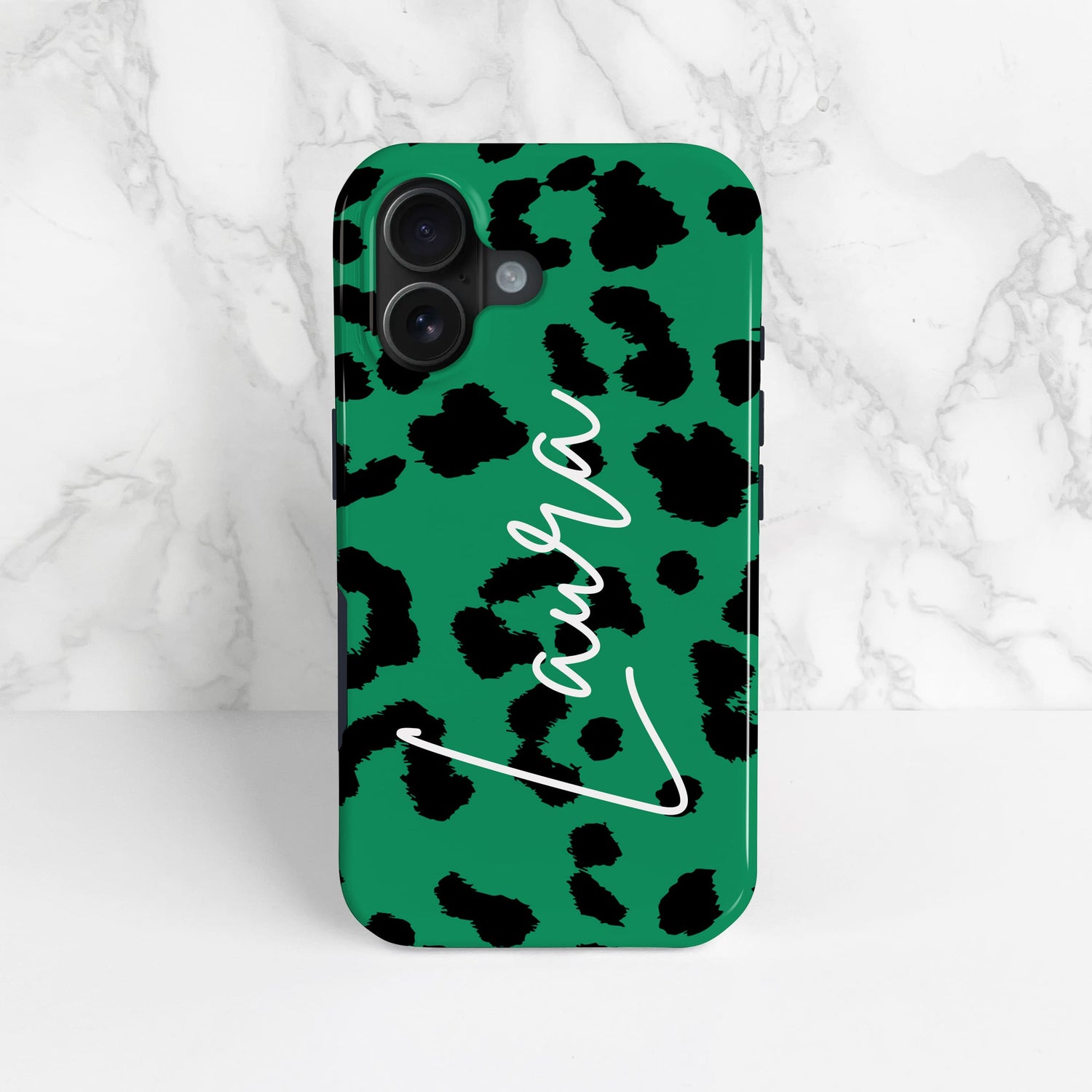 Green Custom Leopard Print Phone Case  Phone Case