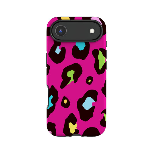 Multicolour Pink Leopard Skin Phone Case iPhone 17 Air Phone Case
