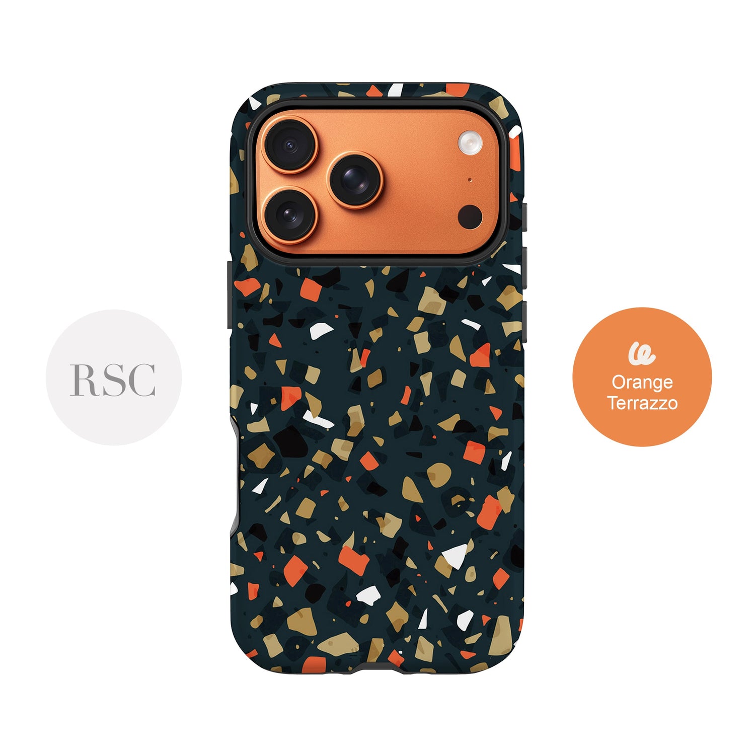 Orange Toffee Terrazzo Phone Case Phone Case