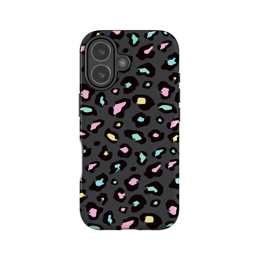 Rainbow Spot Pattern Grey Leopard Print Case Phone Case