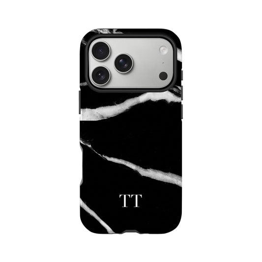 Black and White Marble Phone Case iPhone 17 Pro Phone Case