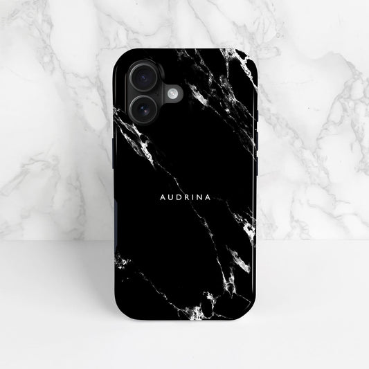 Black Marble Custom Name Phone Case  Phone Case