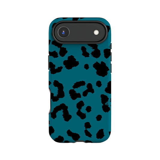Blue Leopard Print Phone Case iPhone 17 Air Phone Case