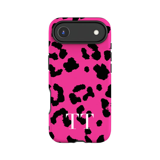 Hot Pink Leopard Print Phone Case iPhone 17 Air Phone Case