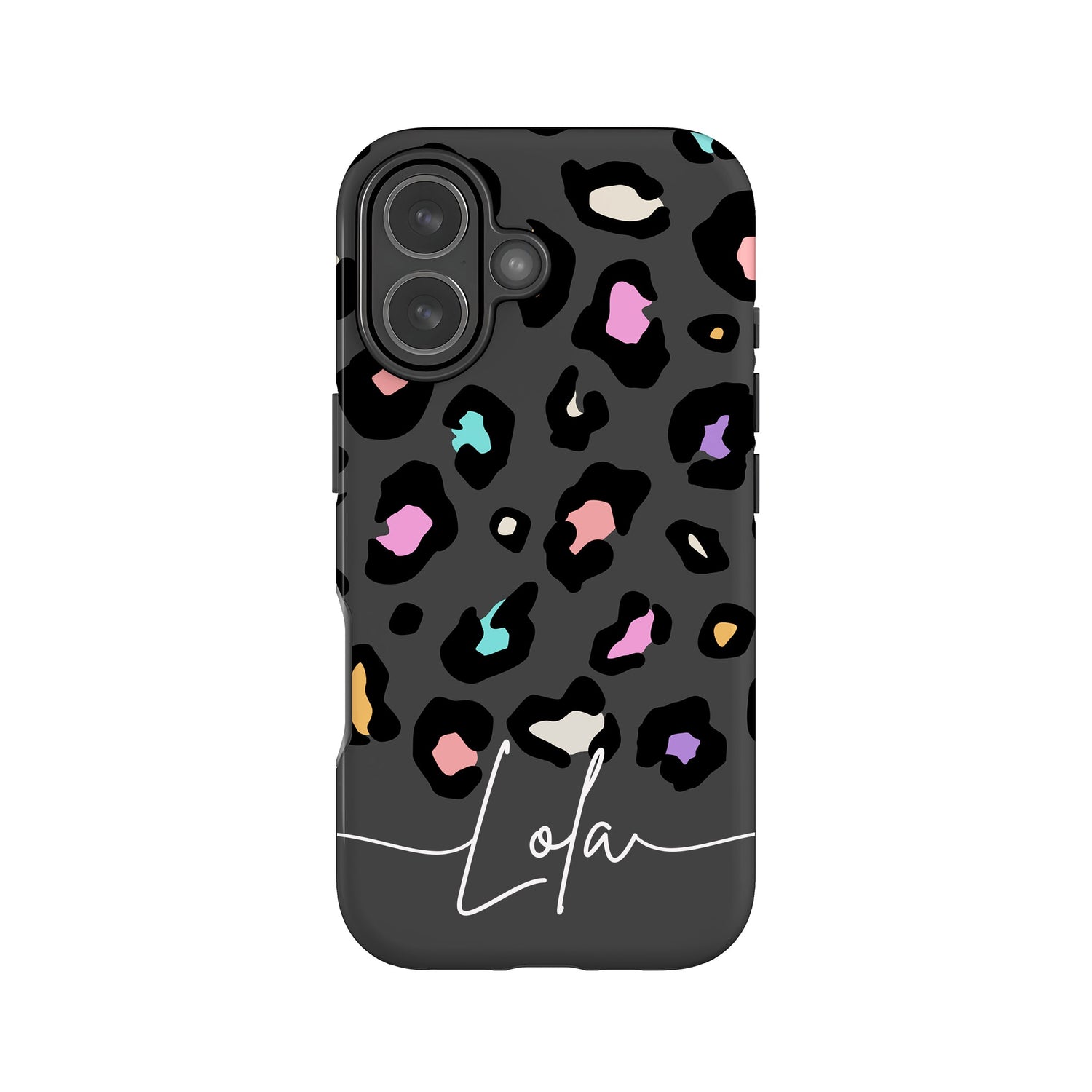 Rainbow Grey Leopard Spots Pattern Case iPhone 17 Phone Case