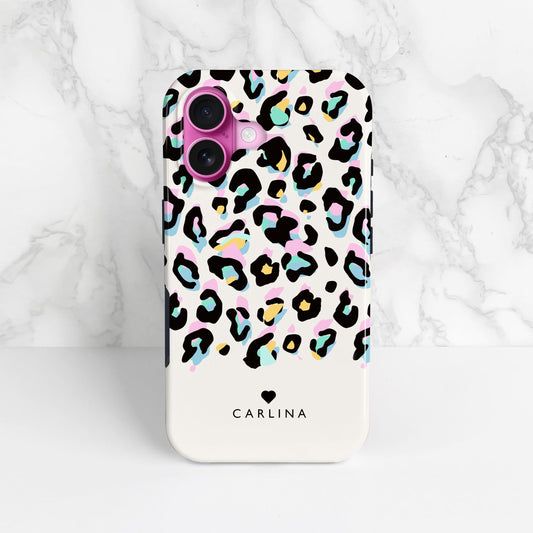 Custom Rainbow Leopard Print Phone Case  Phone Case