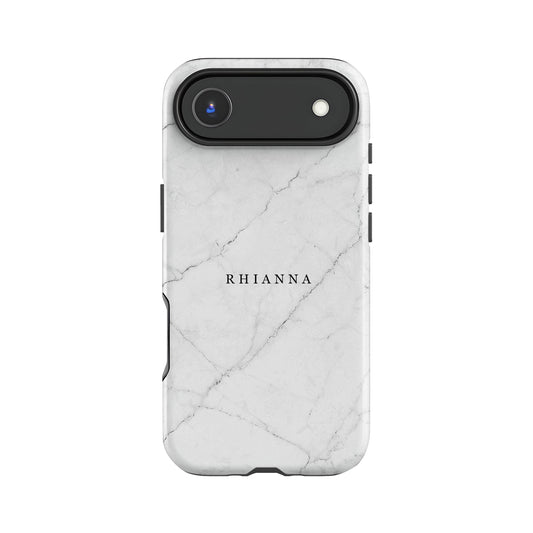Personalised White Marble Phone Case Phone Case