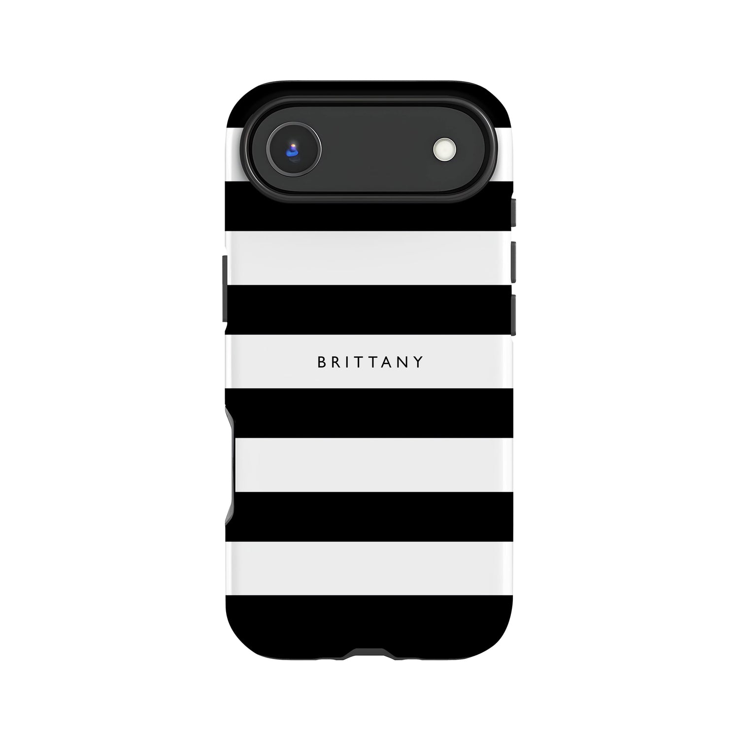 Black Stripes Custom Name Case iPhone 17 Air Phone Case