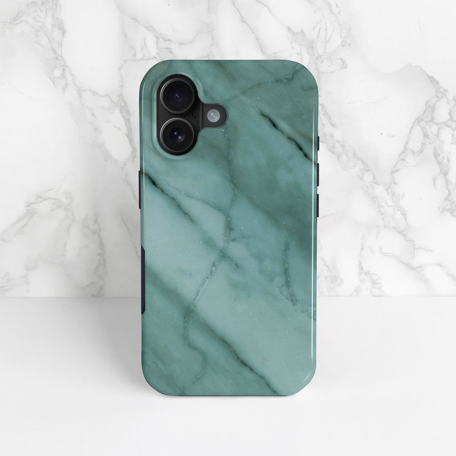 Teal Marble Personalised Name Phone Case  Phone Case