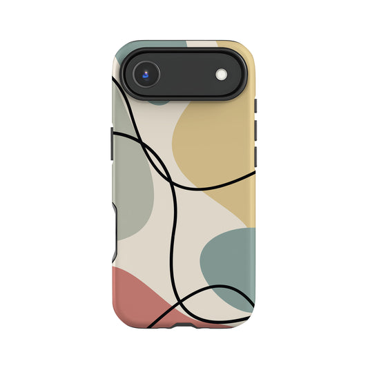 Abstract Muted Colour Block Case iPhone 17 Air Phone Case