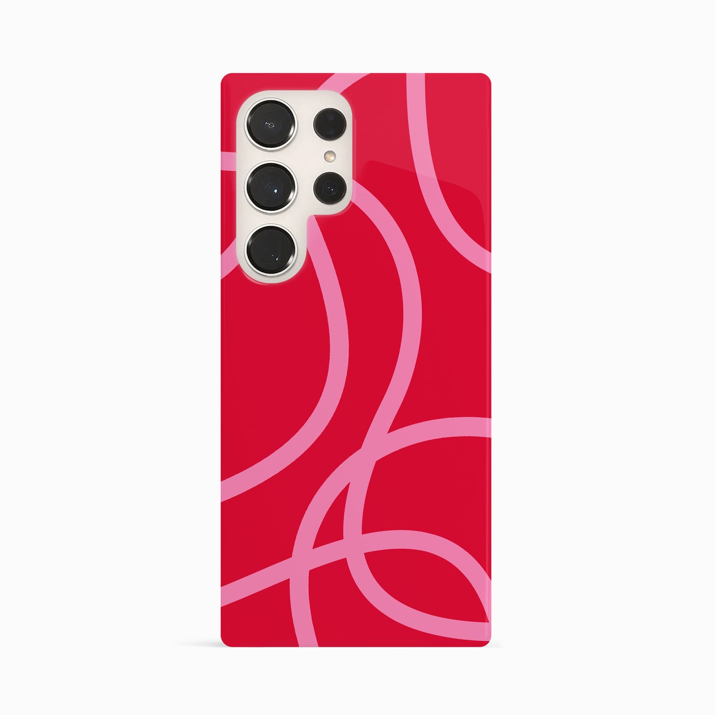 Abstract Red and Pink Lines Case Phone Case