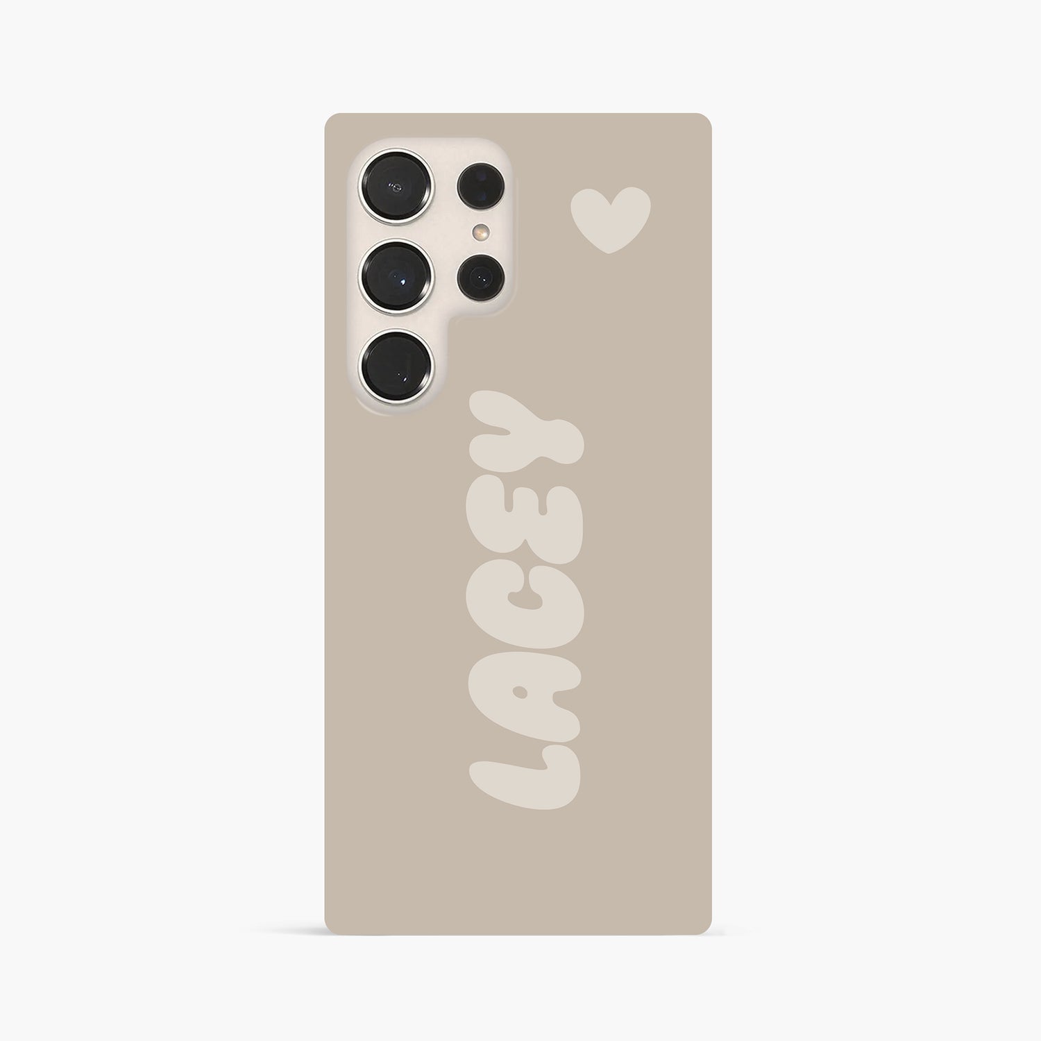 Custom Beige Bubble Name Case Phone Case