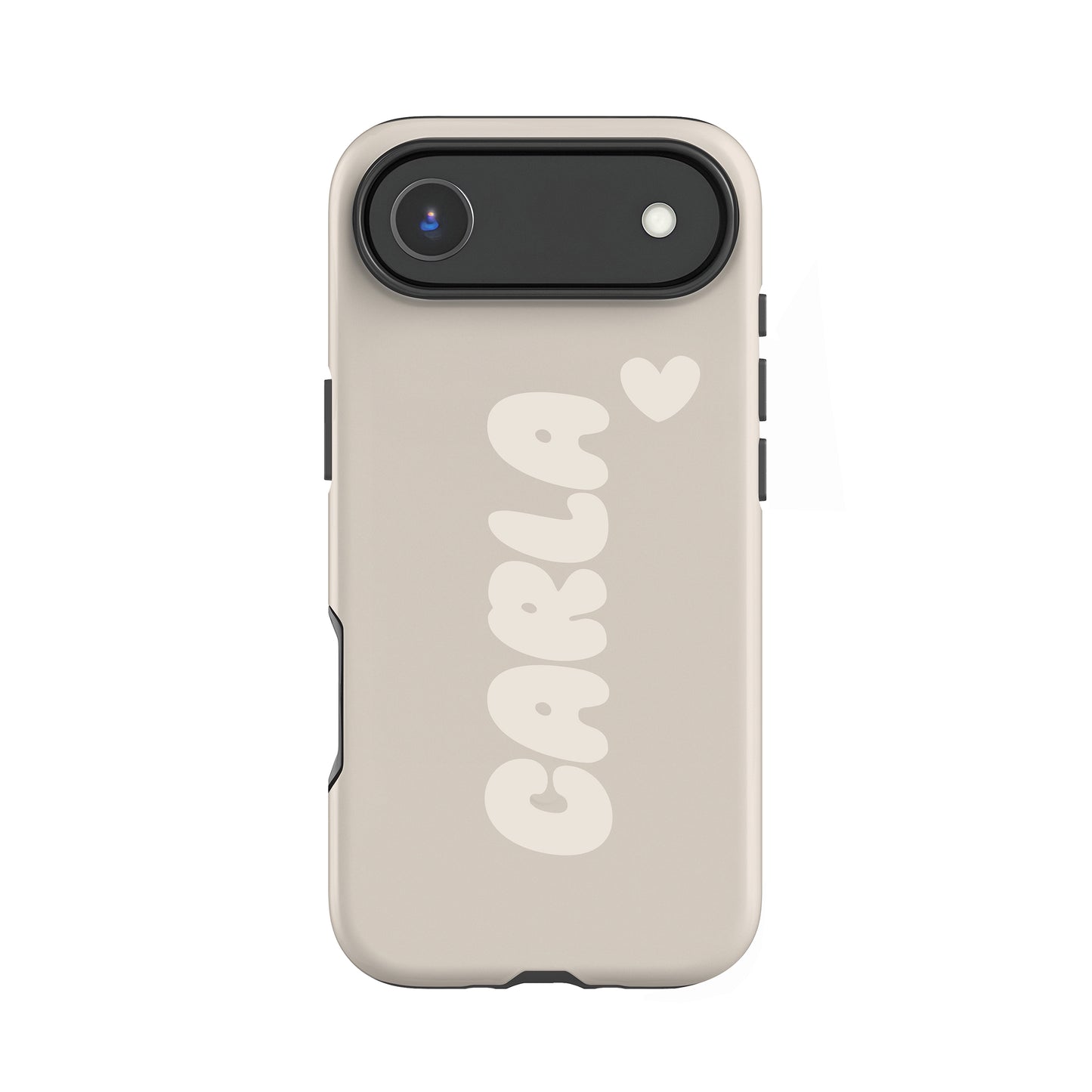 Custom Beige Bubble Name Case iPhone 17 Air Phone Case