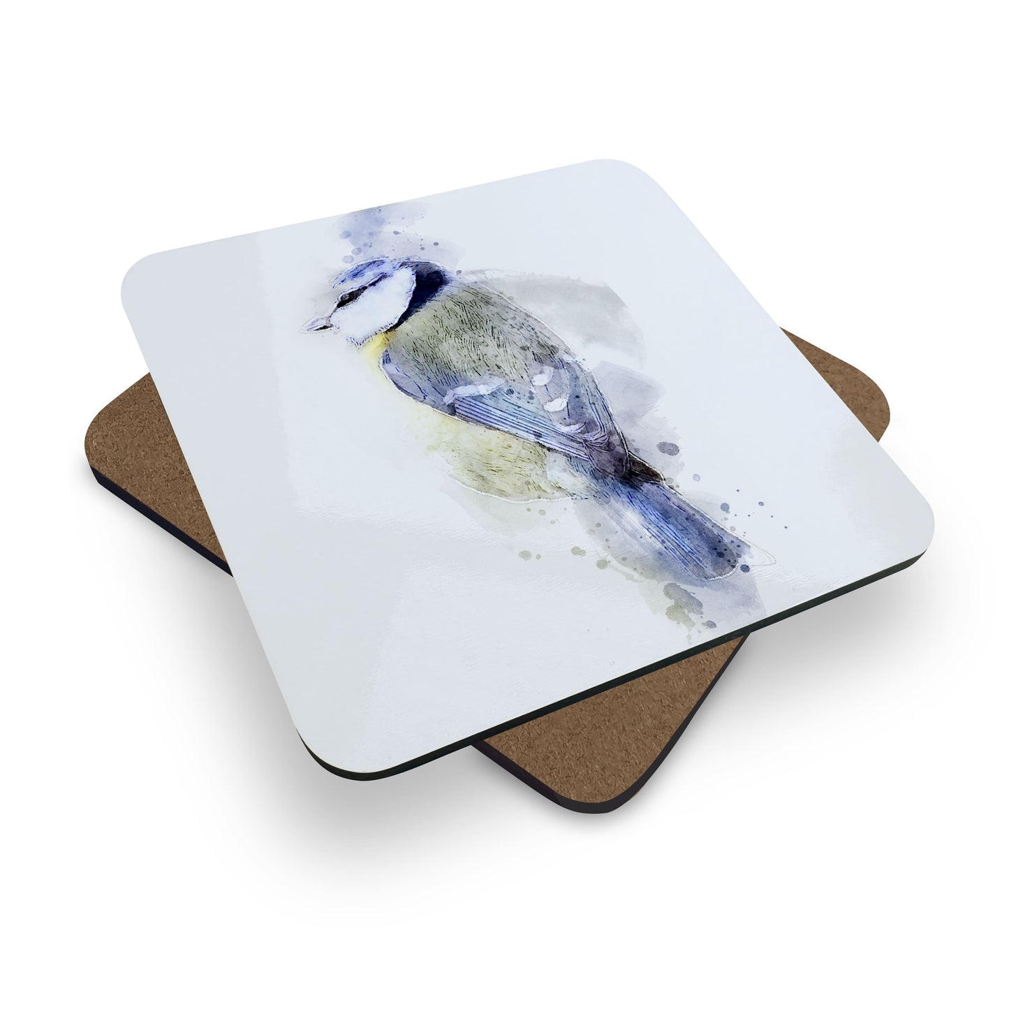 Blue Tit Bird Art Coaster Gift Set  Coaster